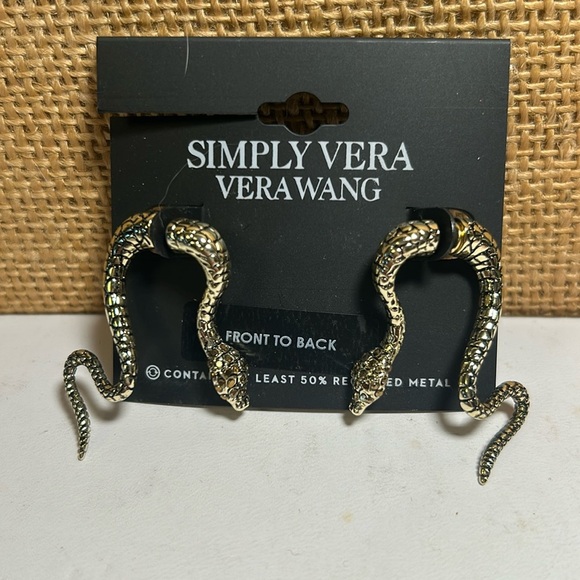 Front-Back Snake Earrings (2) - Picture 5 of 8